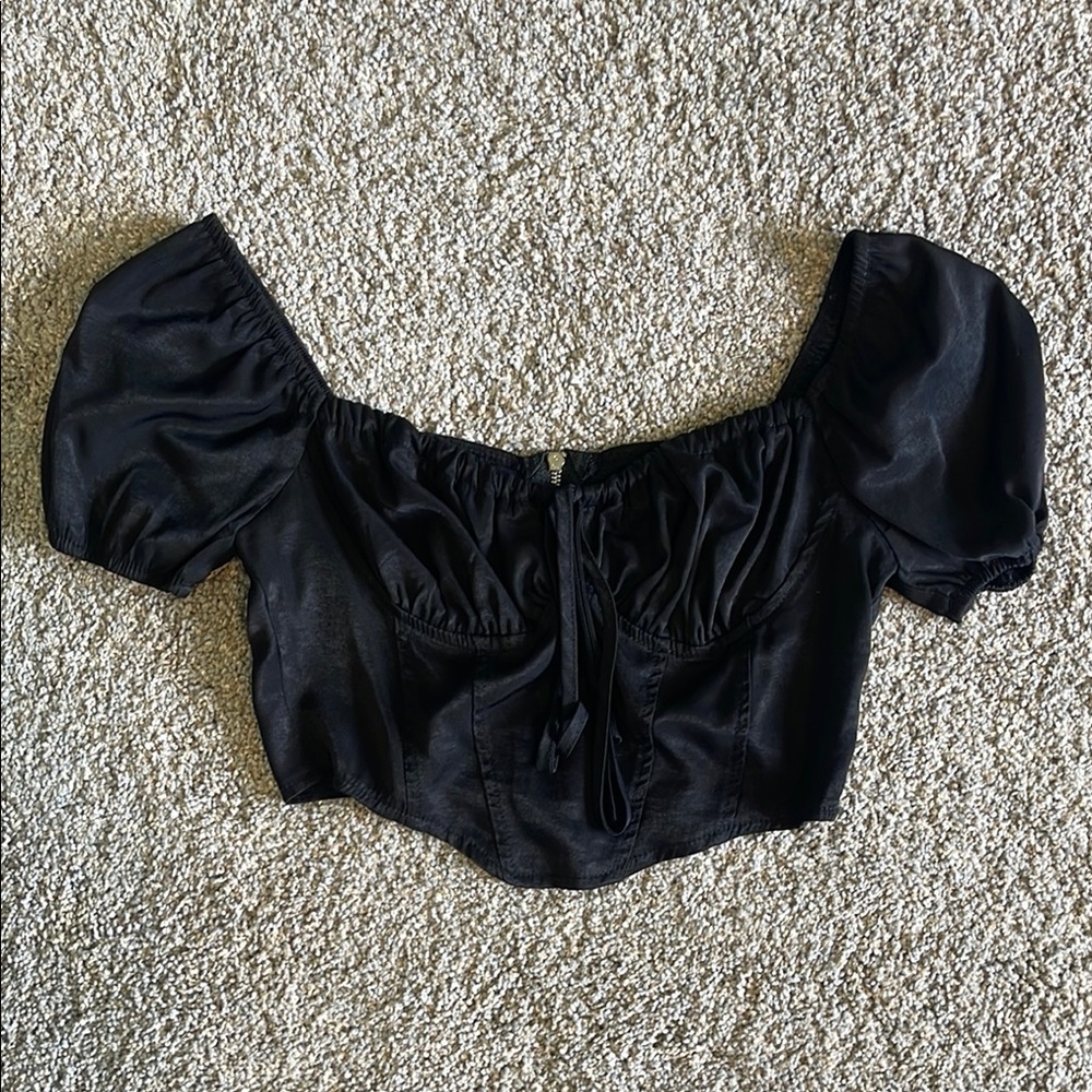 Black Witchy Corset Top